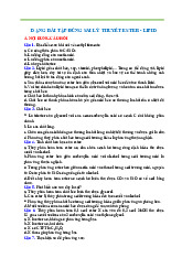 Bài tập đúng sai lý thuyết Ester Lipid | Chuyên đề Hóa 12