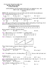 Đề tham khảo TN THPT 2025 môn Toán trường chuyên Lương Thế Vinh – Đồng Nai có đáp án