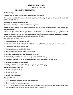 Lý thuyết môn Kinh tế học