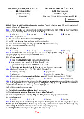 Đề Ôn Thi Tốt Nghiệp 2025 Môn Hóa Sở GD Bắc Giang Giải Chi Tiết