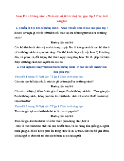 Soạn Em bé thông minh - Nhân vật kết tinh trí tuệ dân gian  | Ngữ Văn 7 Chân Trời Sáng Tạo tập 1