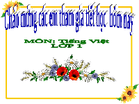 Giáo án điện tử Tiếng việt 1 bài 1 Chân trời sáng tạo: Học vấn: anh, ênh, inh