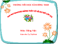 Giáo án điện tử Tiếng việt 1 bài 107 Cánh diều: Học vần: Au, âu