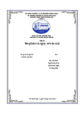 Báo cáo về Deepfake và nguy cơ bảo mật thông tin môn An toàn thông tin | Trường Đại học Thủy Lợi