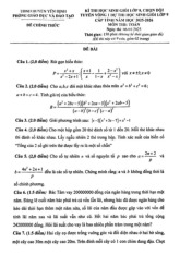 Đề học sinh giỏi Toán 8 năm 2024 – 2025 phòng GD&ĐT Yên Định – Thanh Hóa