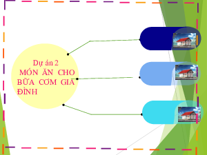 DỰ ÁN 2 MÓN ĂN CHO BỮA CƠM GIA ĐÌNH | Bài giảng PowerPoint Công Nghệ 6 | Chân trời sáng tạo