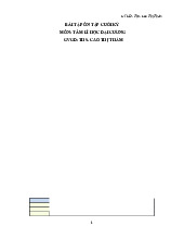 Bài Tập Ôn Tập Cuối Kỳ Môn: Tâm Lí Học Đại Cương | Đại học Nội Vụ Hà Nội