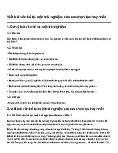Viết bài văn kể lại một trải nghiệm của em chọn lọc hay nhất | Văn mẫu 6