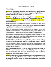 Các bài tập thực hành tăng năng suất môn Kinh tế chính trị | Trường Đại học Hà Tĩnh
