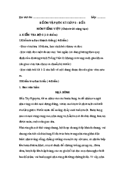 Đề thi học kì 1 lớp 3 môn Tiếng Việt sách Chân trời sáng tạo - Đề 5