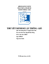 Thuyết minh đồ án Môn Đồ án Thông gió | Đại học Xây Dựng Hà Nội