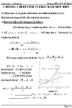 Chương 2: phép tính vi phân hàm một biến
