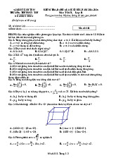 Đề cuối học kì 1 Toán 11 năm 2024 – 2025 trường THPT Duy Tân – Kon Tum