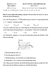 Đề thi thử tốt nghiệp THPT 2025 môn Vật lí bám sát đề minh họa - Đề 12