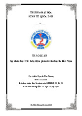 Thảo luận về Sự khác biệt văn hóa đàm phán kinh doanh Bắc Nam môn Giao dịch và đàm phán kinh doanh | Đại học kinh tế Quốc dân