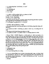 Đề thảo luận cuối kỳ - Tin học đại cương | Đại học Mở Hà Nội