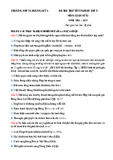 Đề thi thử tốt nghiệp THPT 2025 môn Lịch sử trường THPT Chương Mỹ A