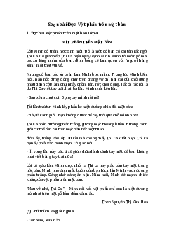 Đọc: Vệt phấn trên mặt bàn lớp 4 trang 12 Cánh Diều