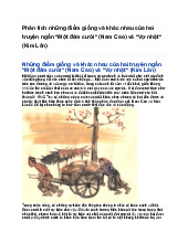 Phân tích những điểm giống và khác nhau của hai truyện ngắn "Một đám cưới" (Nam Cao) và "Vợ nhặt" (Kim Lân) - Ngữ văn 12