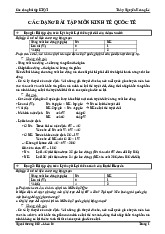 Cac dang bai tap mon kinh te quoc te thi cuối kỳ