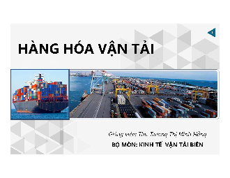 Chương 6. Gỗ và sản phẩm gỗ - Logistics vận tải hàng hóa | Trường Đại học Giao thông Vận Tải