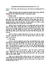 Ngân Hàng Câu Hỏi | Tư tưởng Hồ Chí Minh | Đại học Hàng hải Việt Nam