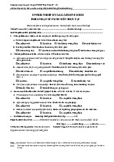 Phiếu Nhận Xét Sinh Viên Thực Tập - Biểu mẫu văn bản