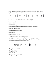 Bài tập môn xác suất thống kê| Đại học Kinh tế Quốc Dân