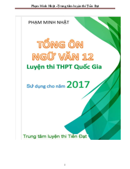 Tổng ôn tập Ngữ văn ôn luyện thi THPT Quốc Gia