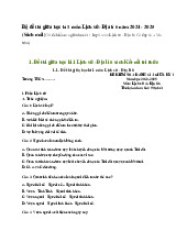 Bộ đề thi giữa học kì 1 môn Lịch sử - Địa lí 6 năm 2024 - 2025