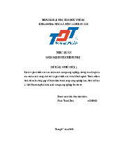 Trang bìa tiểu luận về Cách mạng Công nghiệp lần thứ tư | Kinh tế chính trị Mác - Lênin | Đại học Tôn Đức Thắng