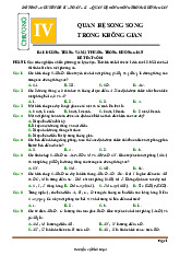 Đề kiểm tra theo bài học chủ đề quan hệ song song trong không gian