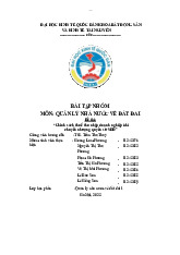 Chính Sách Thuế TNDN Khi Chuyển Nhượng Quyền SDĐ - KINH TẾ QUỐC DÂN | Môn Quản lý đất đai Trường Đại Học Kinh Tế Quốc Dân