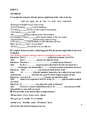 Extra practice HP1 - English Practice | Trường Đại học Vinh