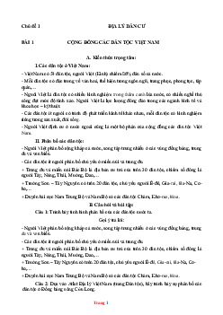 Giáo án địa lý 9 bồi dưỡng học sinh giỏi