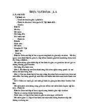 Phân tích vi phẫu lá cây bồ đề và bưởi - Thực vật dược | Đại Học Y Dược Huế