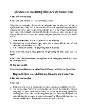 Đề khảo sát chất lượng đầu năm môn Văn lớp 8 năm 2025 (Đề 3)