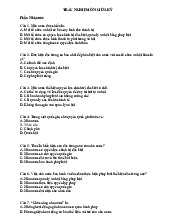 TRẮC NGHIỆM ÔN GIỮA KỲ 1