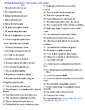 Tổng hợp Câu bài tập bị động | Tài liệu môn Tiếng Anh 12