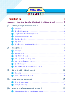 Tổng hợp kiến thức môn Toán 12 – Lương Văn Huy