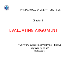 Critical Thinking Chapter 8