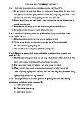 Câu hỏi trắc nghiệm chương 5 môn Kinh tế vi mô 1 | Học viện Tài chính