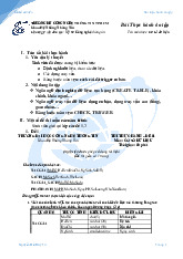 Bài thực hành ôn tập cơ sở dữ liệu | Trường Đại học Công nghệ thông tin, Đại học Quốc gia Thành phố Hồ Chí Minh