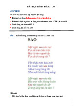 Bài thực hành về CSS và định dạng văn bản môn Thiết kế Web | Trường Đại học Kinh Doanh và Công Nghệ Hà Nội