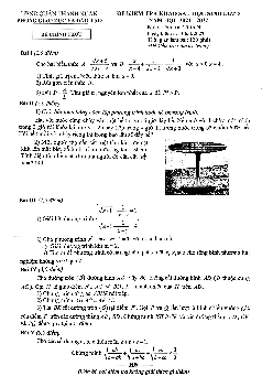 Đề khảo sát Toán 9 năm 2021 – 2022 phòng GD&ĐT Thanh Xuân – Hà Nội