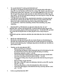 Bài tập Chương 4  - Hệ Điều Hành | Trường Đại học CNTT Thành Phố Hồ Chí Minh