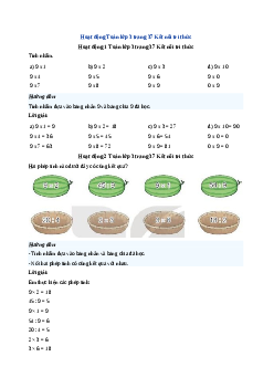 Giải SGK môn Toán 3 -   Bài 12: Bảng nhân 9, bảng chia 9 | Kết nối tri thức
