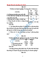 Bài tập Phân tích hoạt động kinh doanh - Tài chính doanh nghiệp | Trường Đại học Tài chính - Kế toán