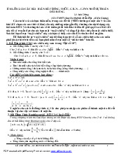 Dấu bằng Bất đẳng thức xảy ra khi nào? - Toán 12