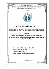 Nghiên Cứu Thị Trường Cà Phê Hòa Tan 3in1 | Tiểu luận Nghiên cứu và dự báo thi trường